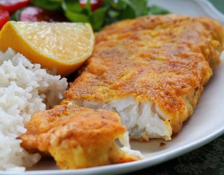 Dorsz w panierce curry