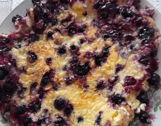 Omlet z borówkami