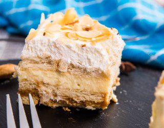 Ciasto na krakersach bez pieczenia