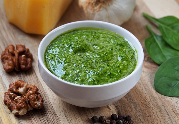 Pesto ze szpinaku