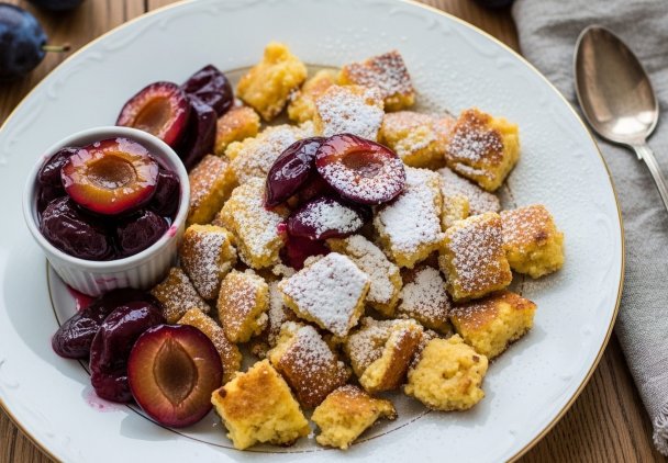 Omlet cesarski ze śliwkami