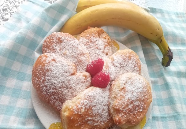 Puszyste placki bananowe
