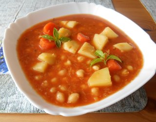 Zupa z soczewicy i ciecierzycy