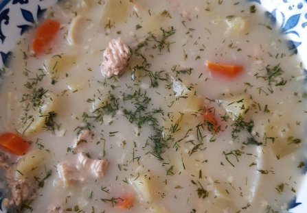 Zupa koperkowo - ryżowa