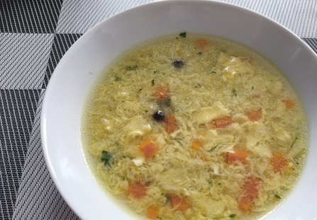 Bezglutenowe lane kluski na rosole