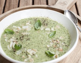 Zupa z pieczonej cukinii z fetą