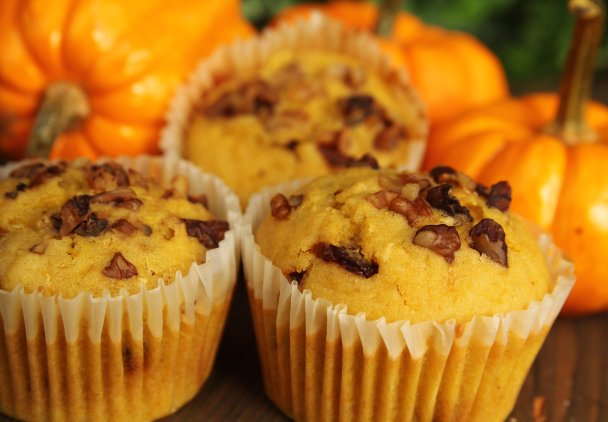 Wytrawne muffinki dyniowe na śniadanie