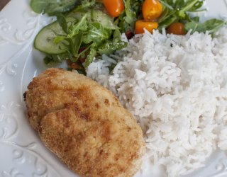 Kotlet de volaille z air fryera