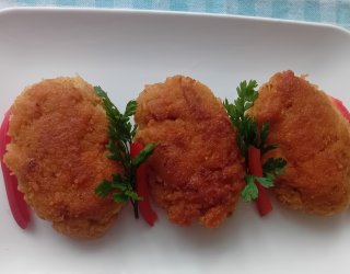 Kotlety z fasoli i pieczarek
